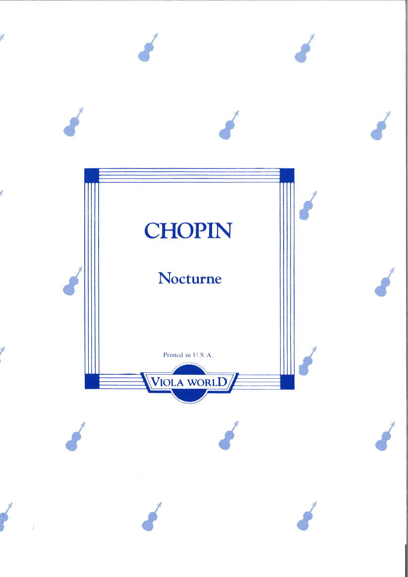 Chopin, Nocturne op. posth. (Viola World)