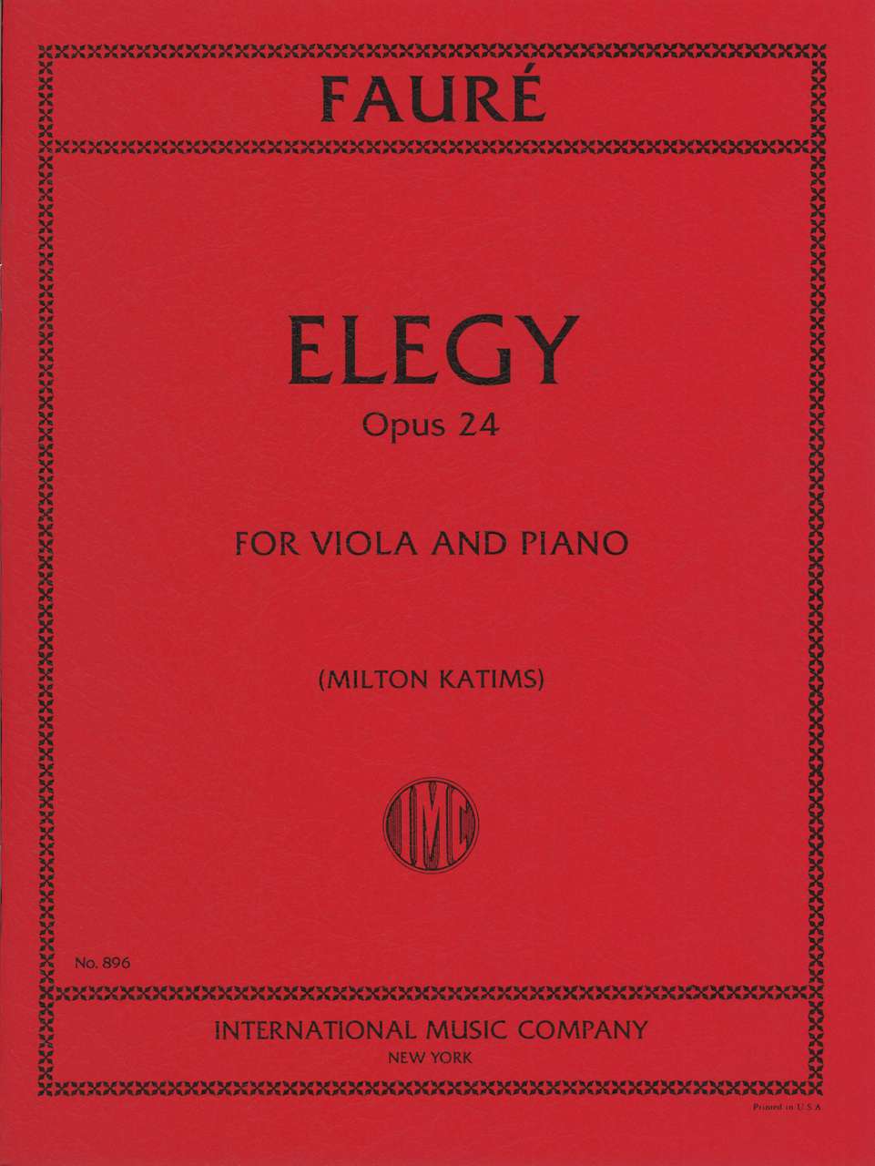 Faure, Elegy op. 24 (Katims) (IMC)