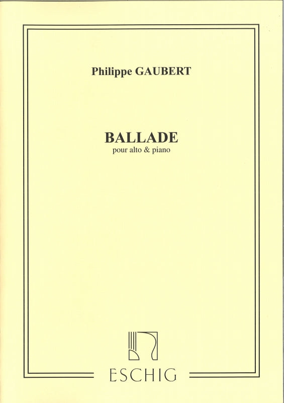 Gaubert, Ballade (Eschig)