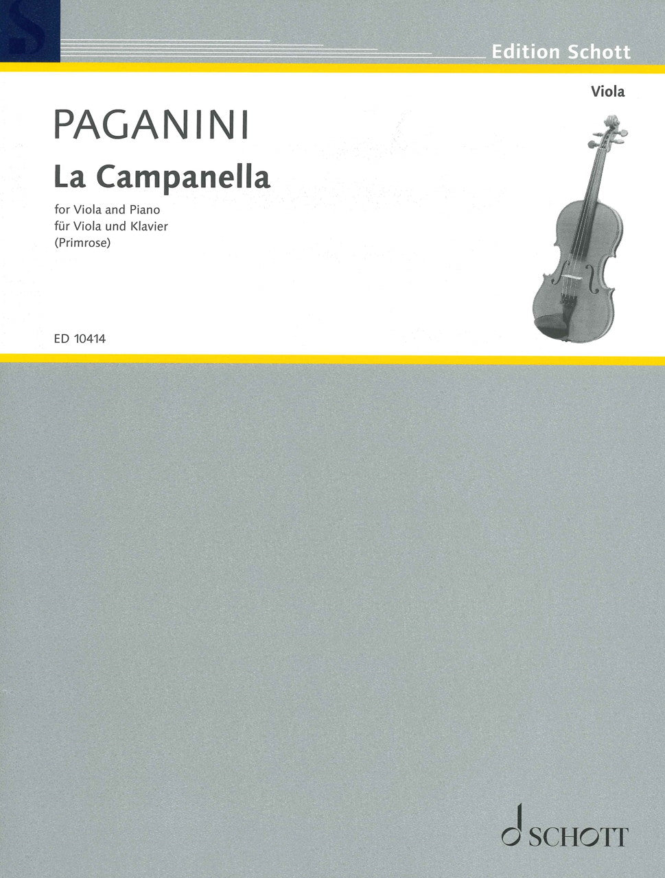 Paganini, Campanella (Primrose) (Schott)