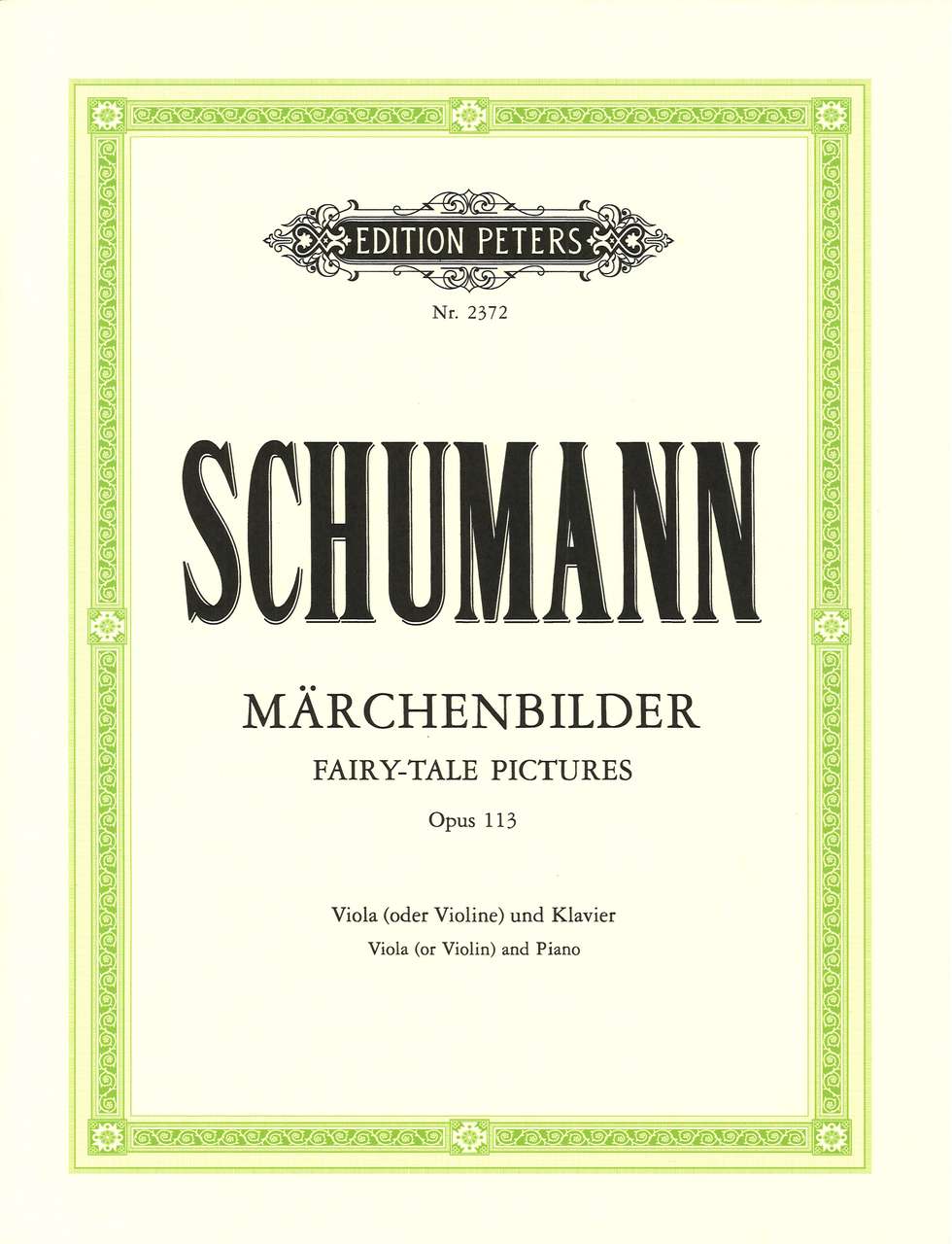 Schumann, Marchenbilder (Va/Vn,Pf) (Peters)