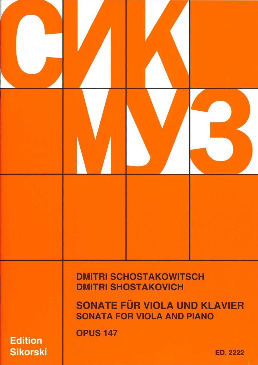 Shostakovich, Sonate op. 147 (Sikorski)