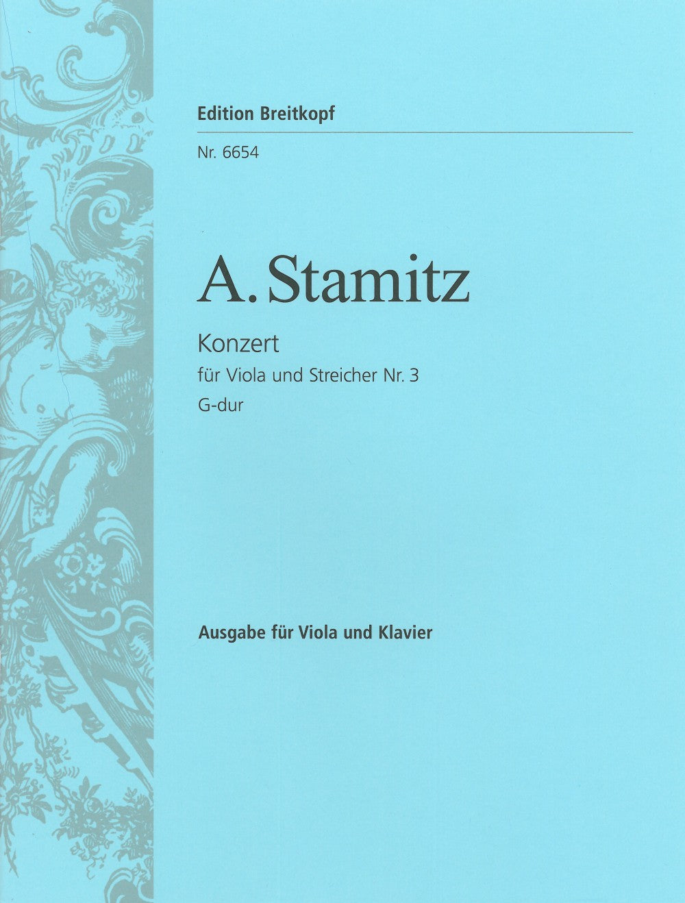 Stamitz,A., Concerto No. 3 in G (Breitkopf)