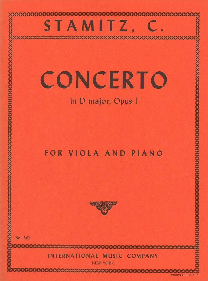 Stamitz, Concerto No. 1 in D (Meyer) (IMC)