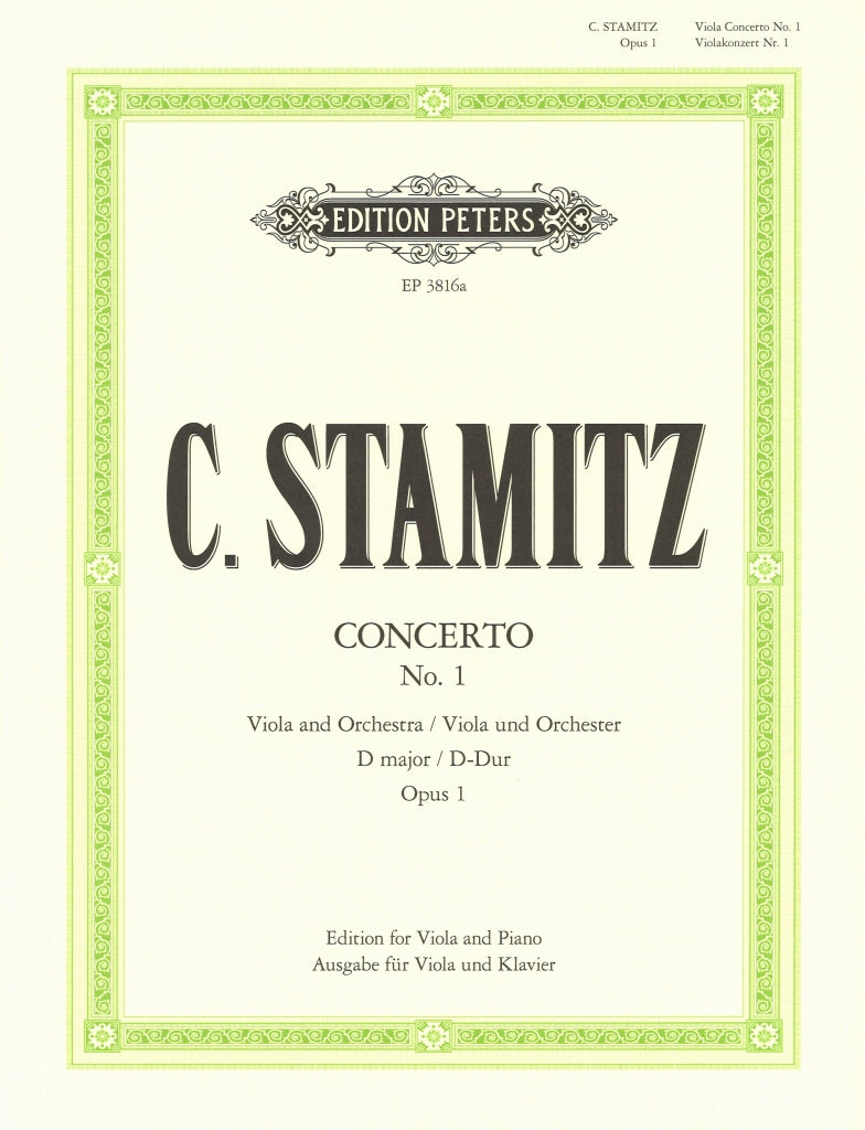 Stamitz, Concerto No. 1 in D (Meyer) (Peters)