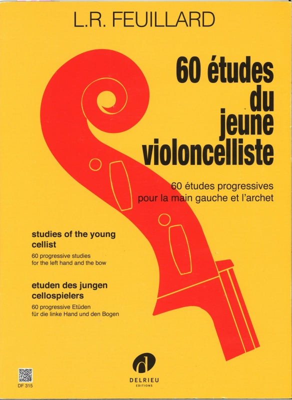 Feuillard, 60 Etudes du jeune violoncell (Delrieu)