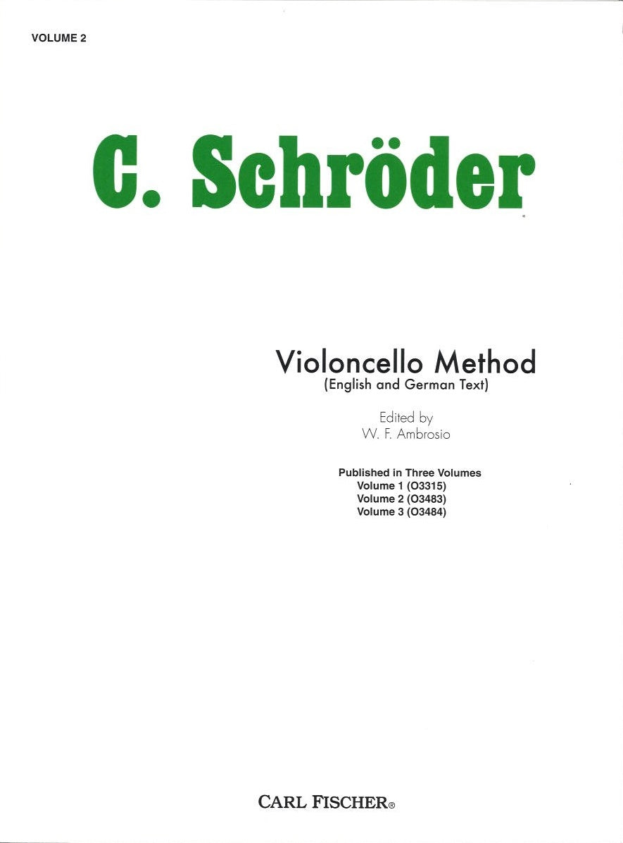Schroeder, Violoncello Method 2 (Carl Fischer)