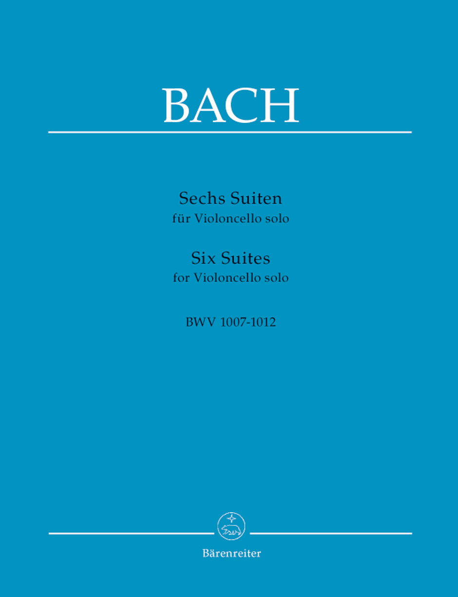 Bach, Suiten BWV 1007-1012 (Wenzinger) (Barenreiter)