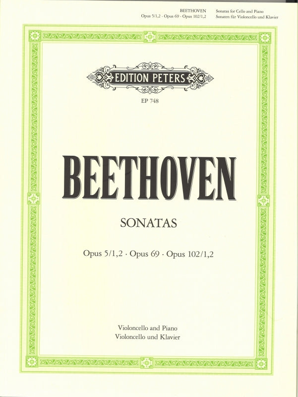Beethoven, Sonatas (Schulz) (Peters)