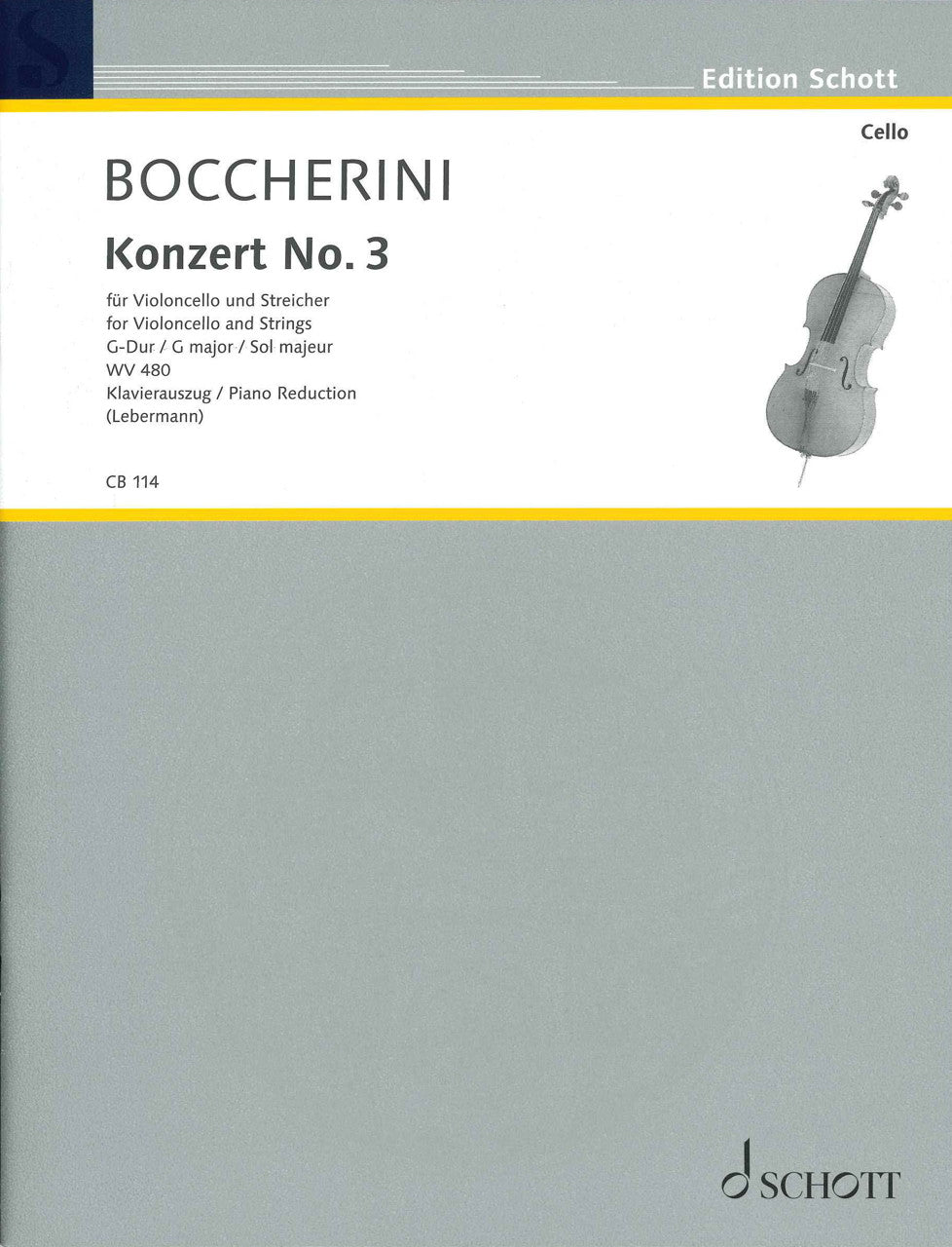 Boccherini, Concerto No. 3 in G G 480 (Schott)