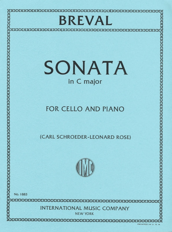 Breval, Sonata in C op. 40/1 (Rose) (IMC)