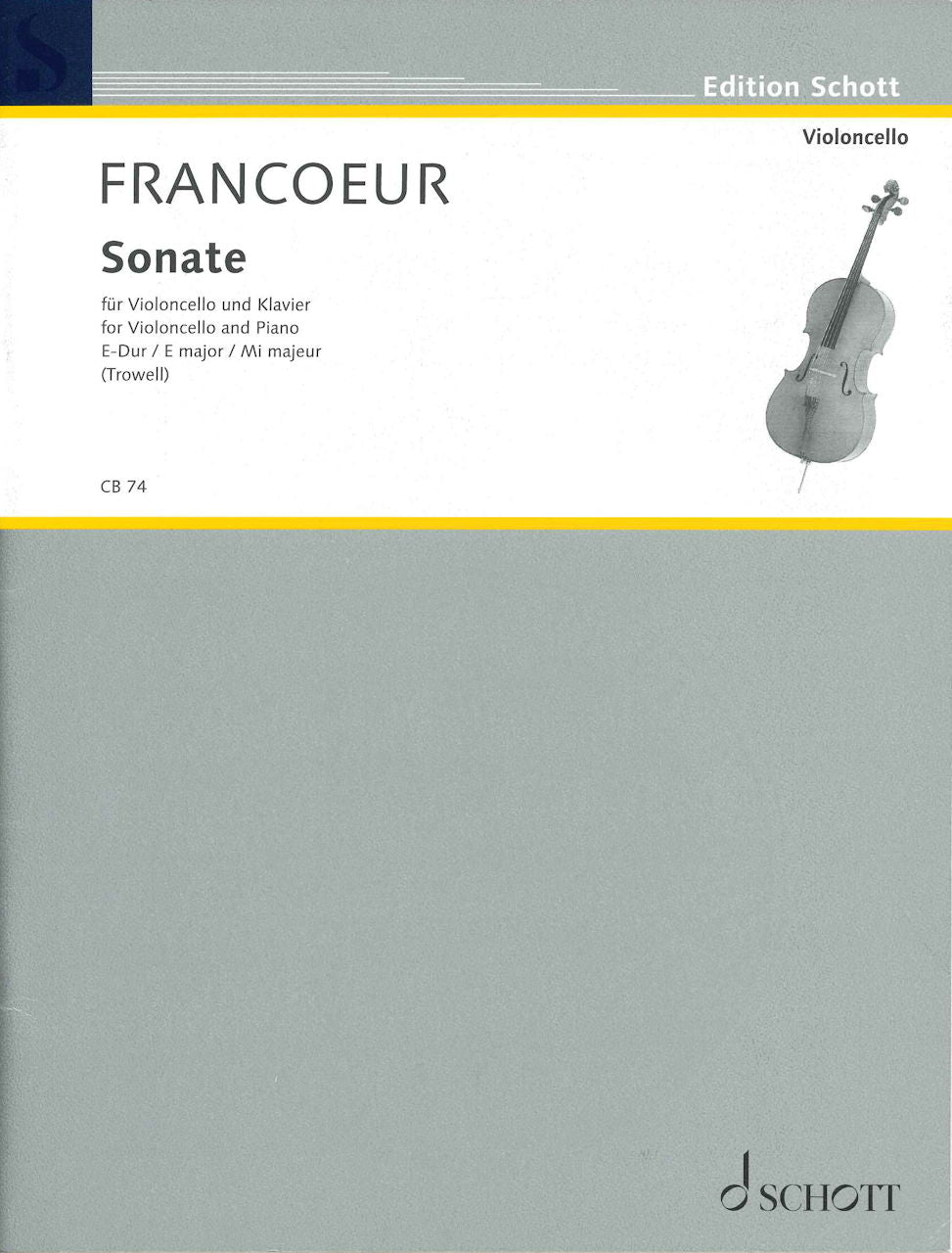 Francoeur, Sonate E-dur (Schott)