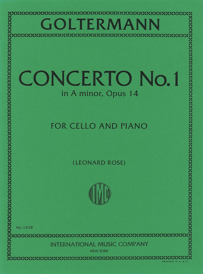 Goltermann, Concerto No. 1 (Rose) (IMC)