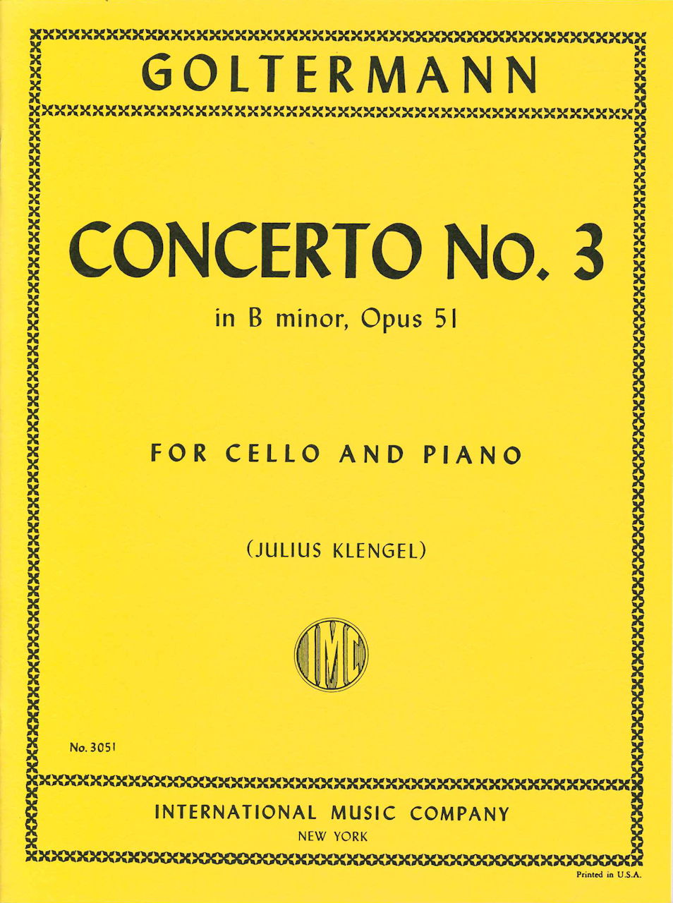 Goltermann, Concerto No. 3 (Klengel) (IMC)