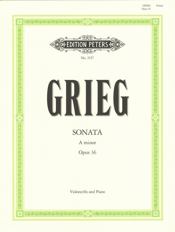 Grieg, Sonata op. 36 in a (Peters)