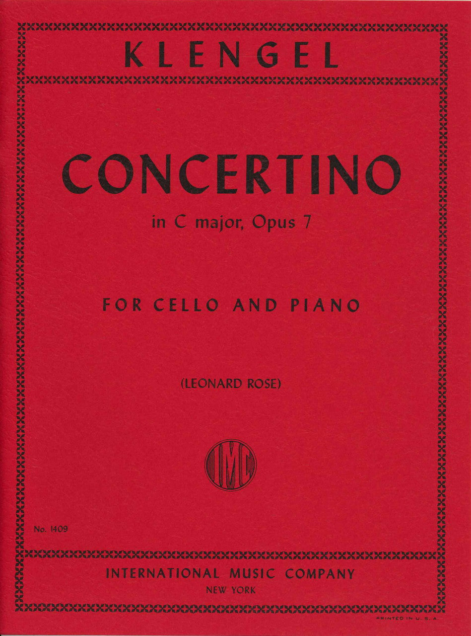Klengel, Concertino in C, op. 7 (IMC)