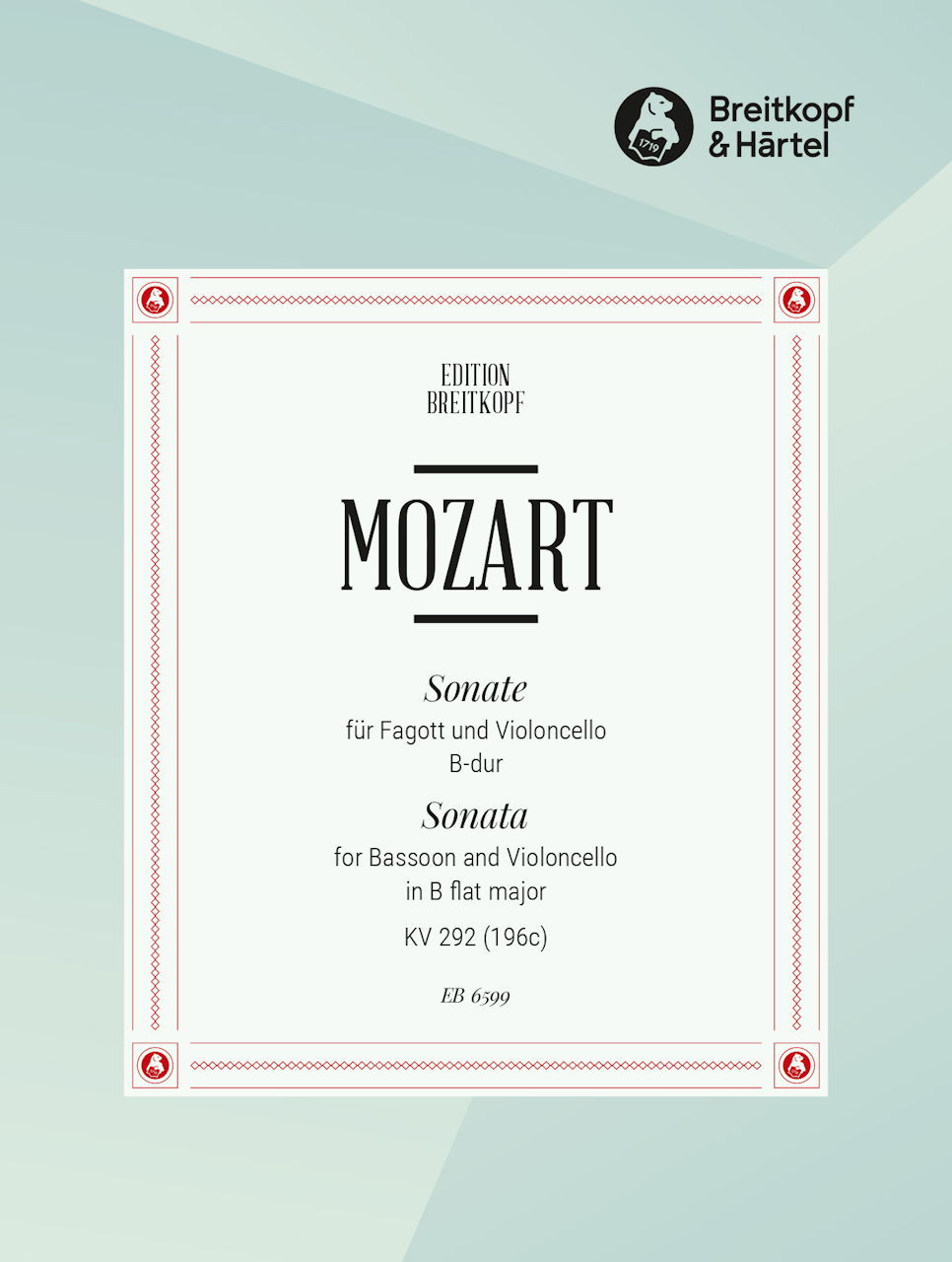 Mozart, Sonata KV 292(196c) in Bb(Bn,Vc) (Breitkopf)