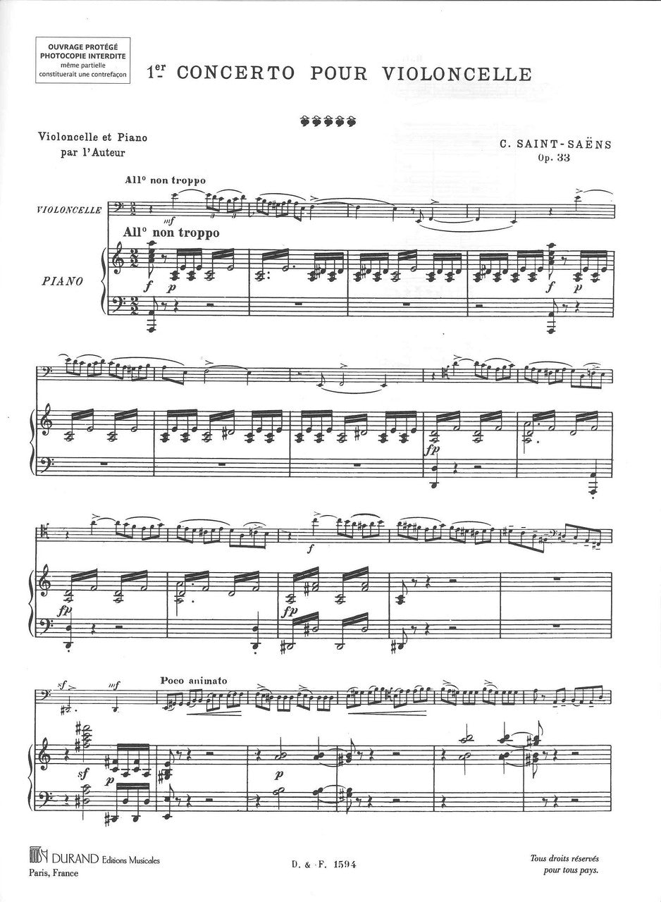 Saint-Saens, Concerto No. 1 op. 33 (Durand)