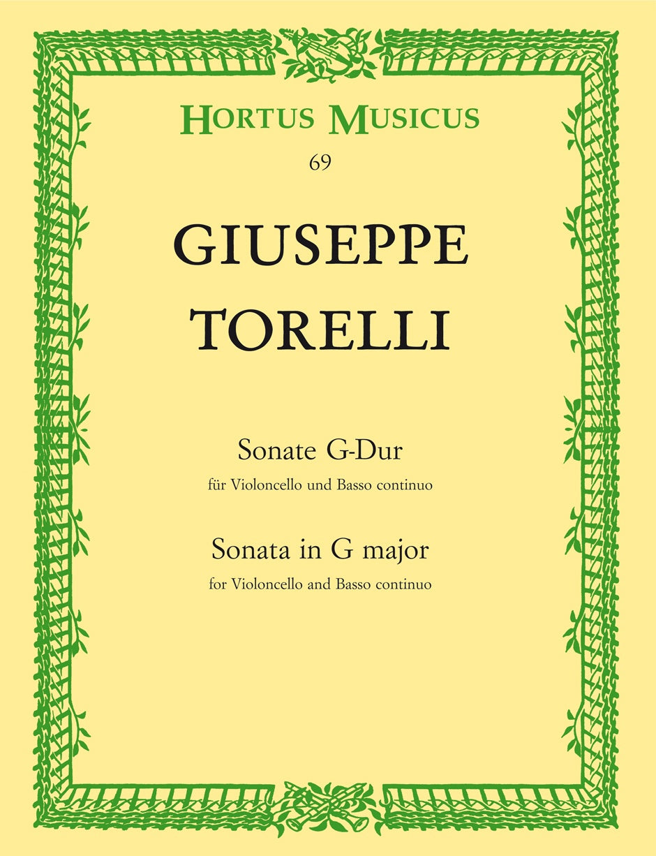 Torelli, Sonate G-dur (Vc,Bc) (Barenreiter)