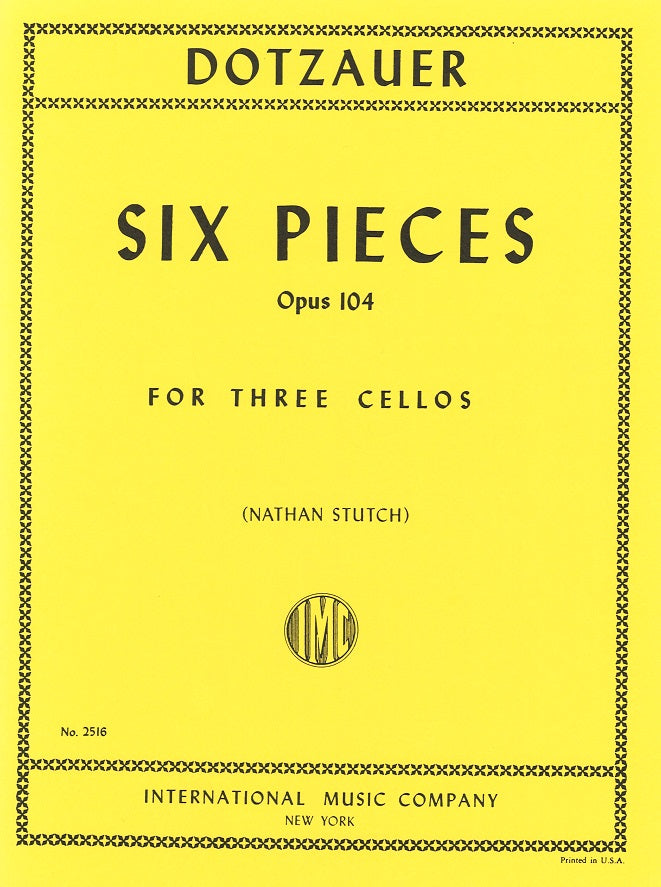 Dotzauer, 6 Pieces op. 104 (3Vc) (IMC)