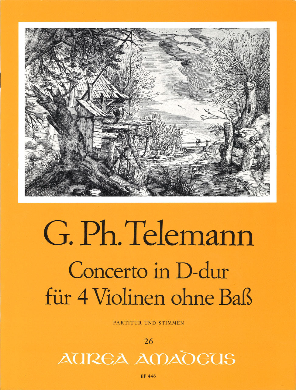 Telemann, Concerto in D TWV 40/202 (4Vn) (Amadeus Verlag)