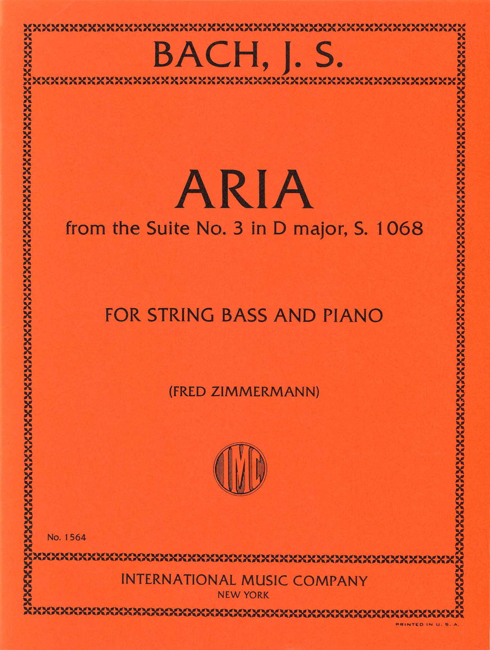 Bach, Aria from Suite No. 3 (Zimmermann) (IMC)