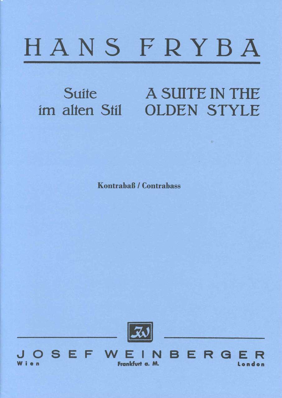 Fryba, Suite im alten Stil (Weinberger)