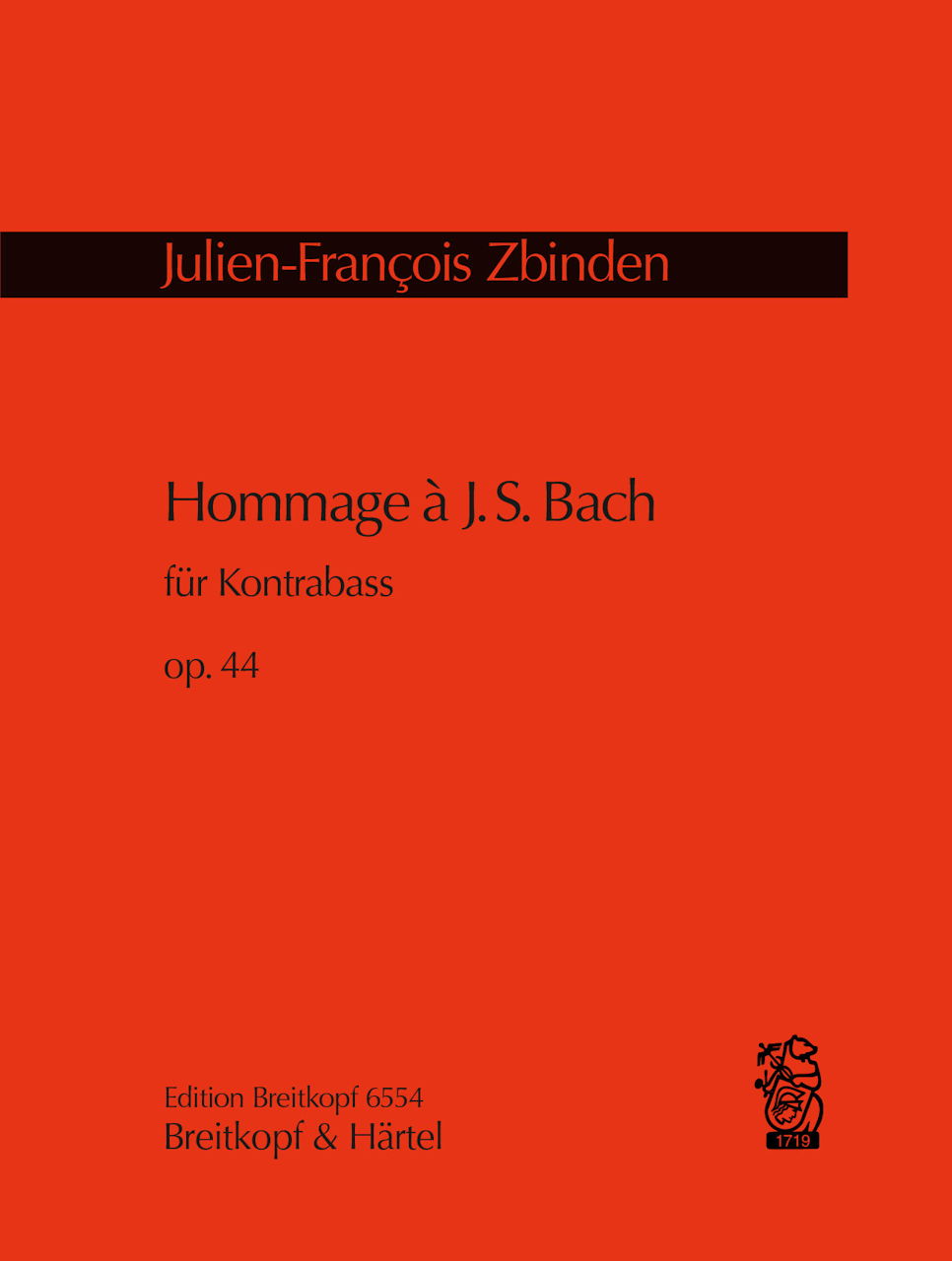 Zbinden, Hommage BACH op.44 (Breitkopf)