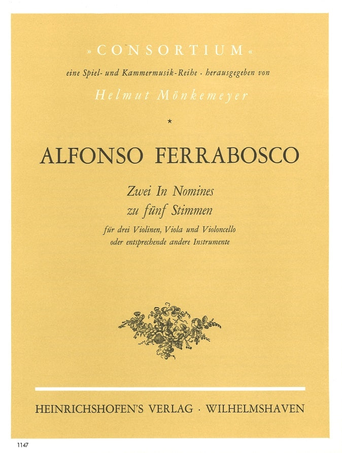 Ferrabosco,A., Zwei In Nomines zu funf S (Heinrichshofen)