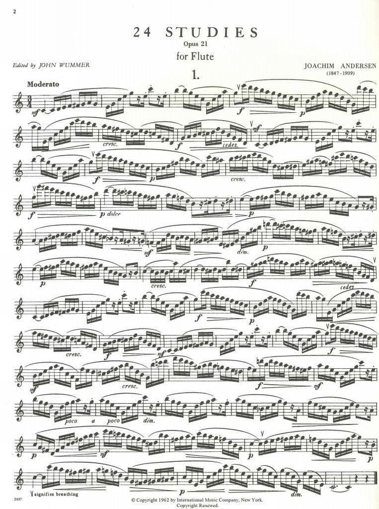 Andersen, op. 21: 24 Studies (IMC)