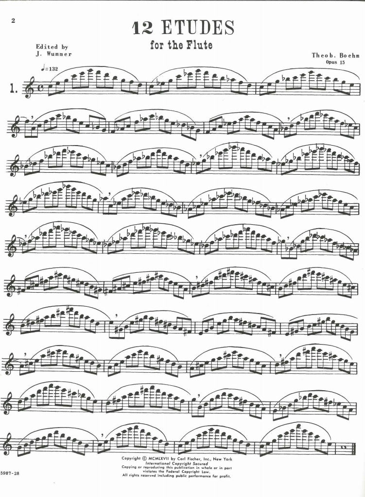 Boehm, op. 15: 12 Etudes (Carl Fischer)