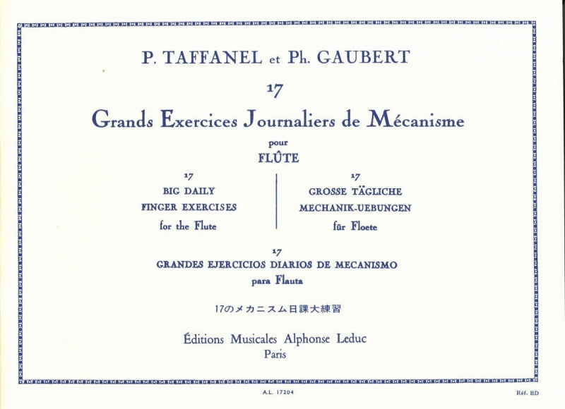 Taffanel/Gaubert, 17 Grands Exercices (Leduc)