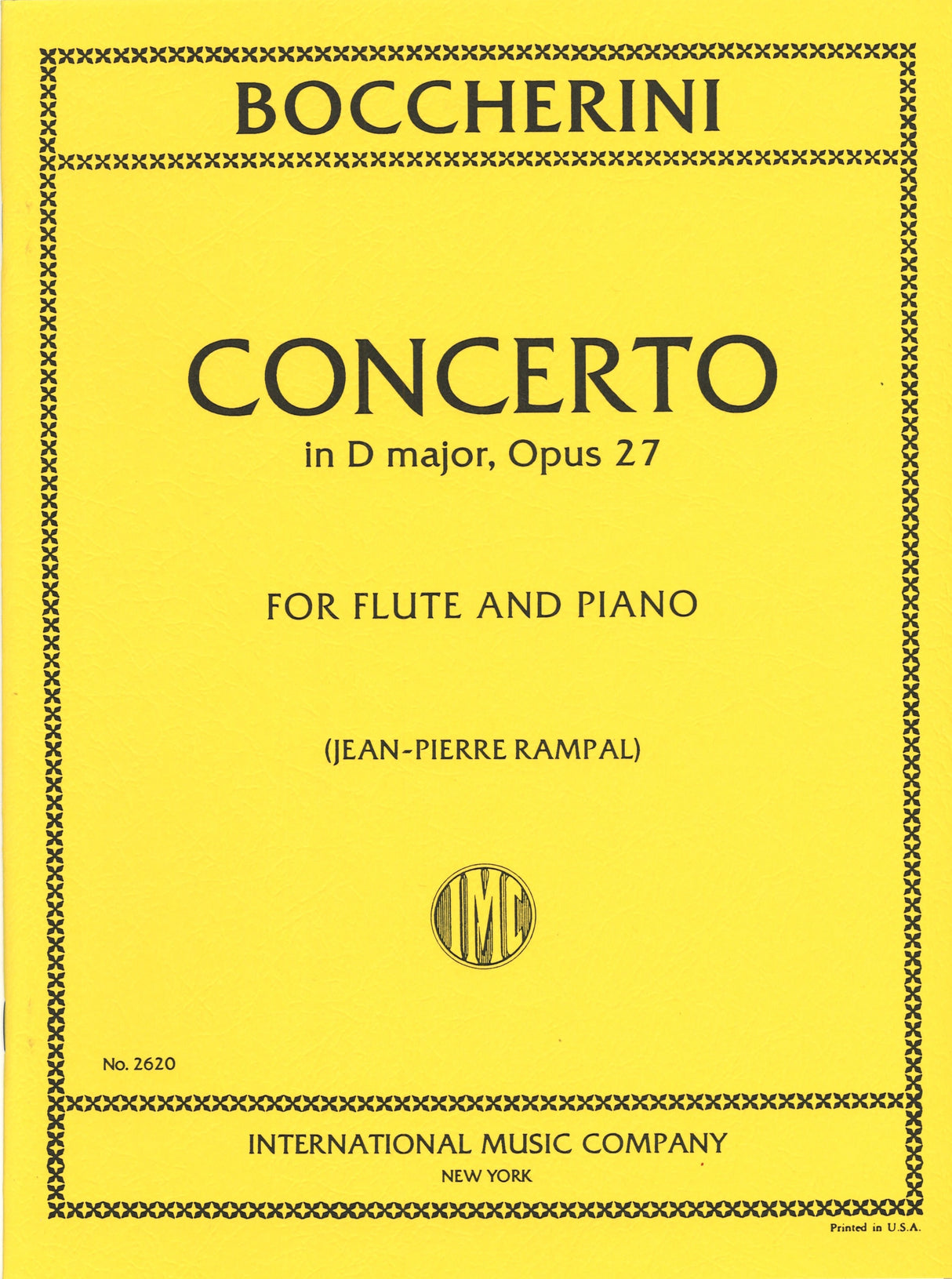 Boccherini, Concerto in D op. 27 (Rampal (IMC)