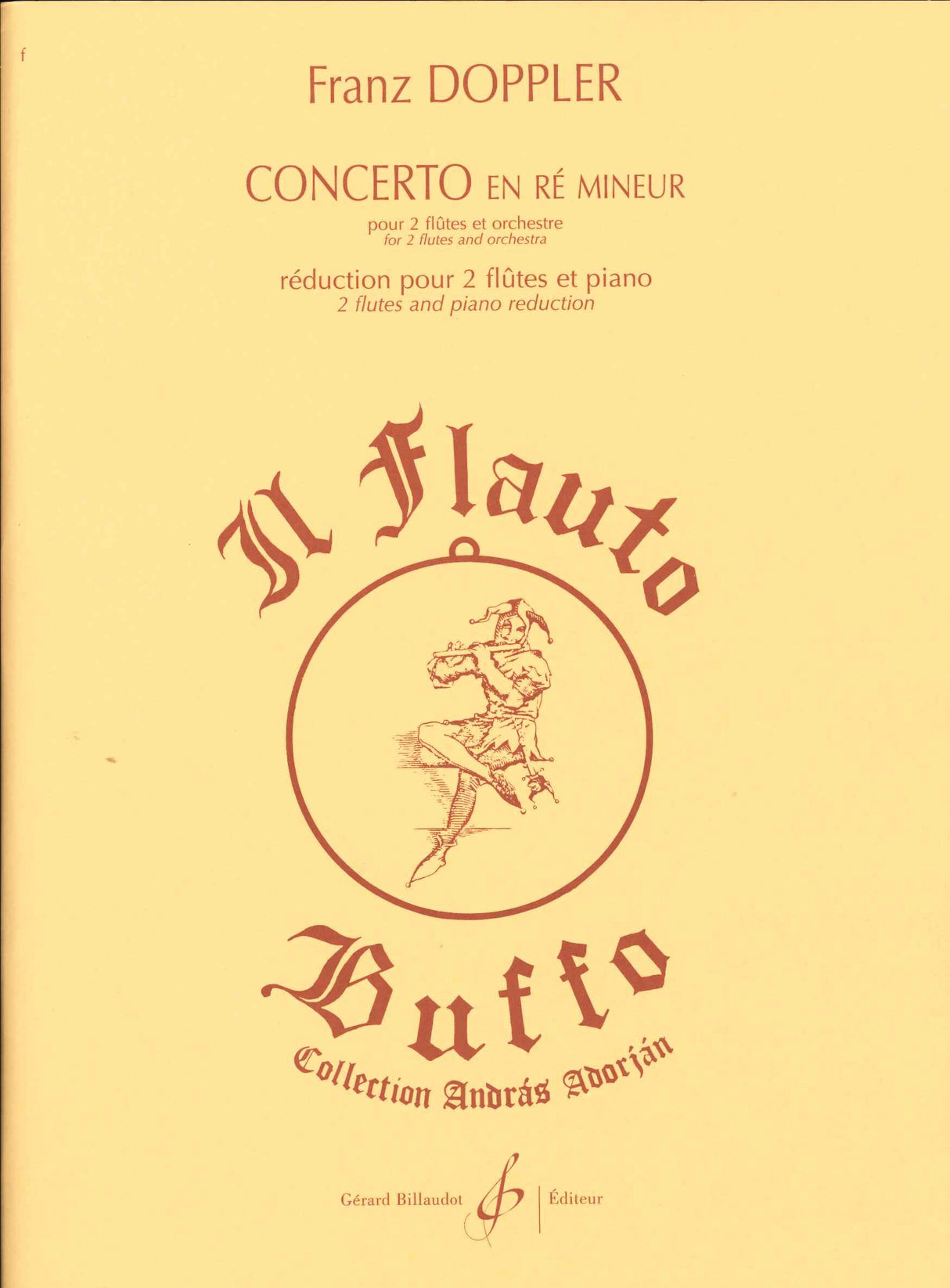 Doppler, Concerto en re min. (2Fl,Pf) (Billaudot)