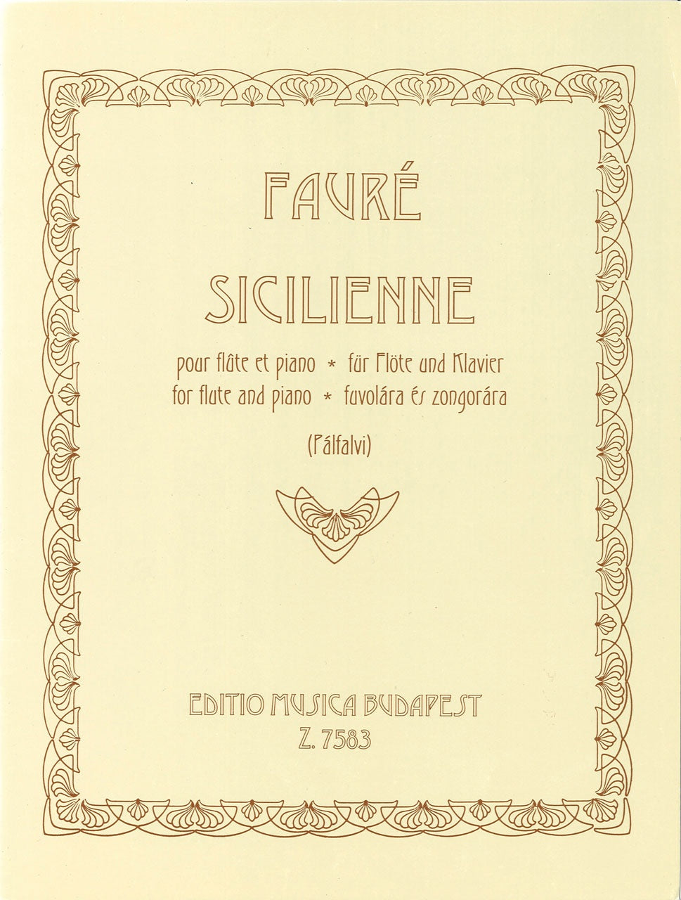 Faure, Sicilienne op. 78 (Editio Musica Budapest)