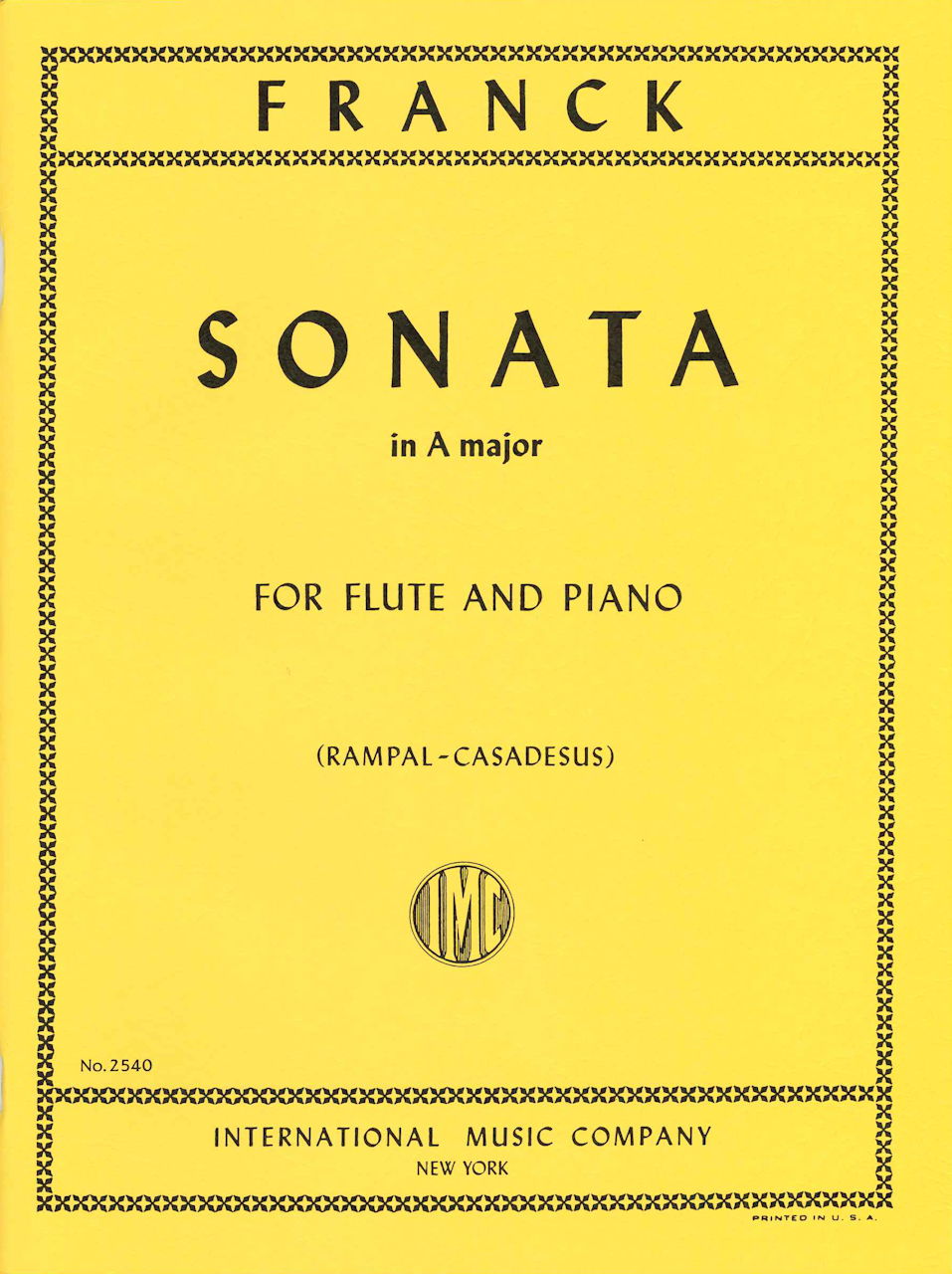 Franck, Sonata in A (Rampal) (IMC)