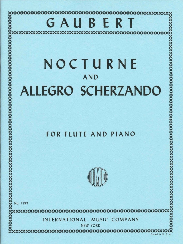 Gaubert, Nocturne & Allegro scherzando (IMC)