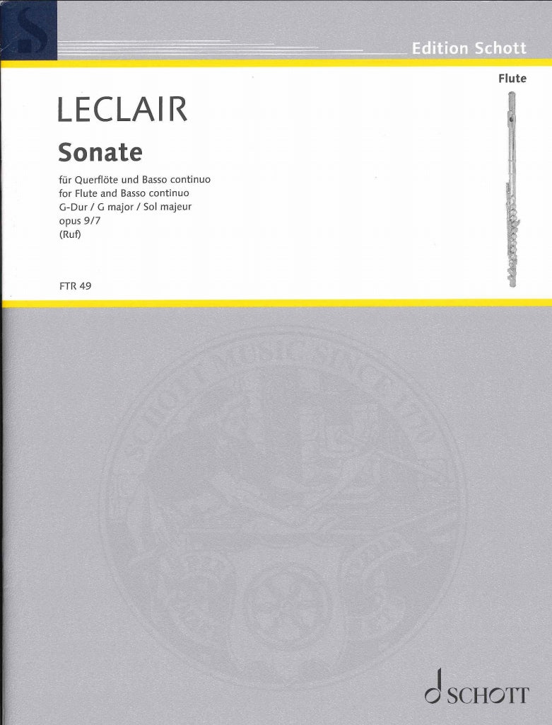 Leclair, Sonata op. 9/7 in G (Schott)