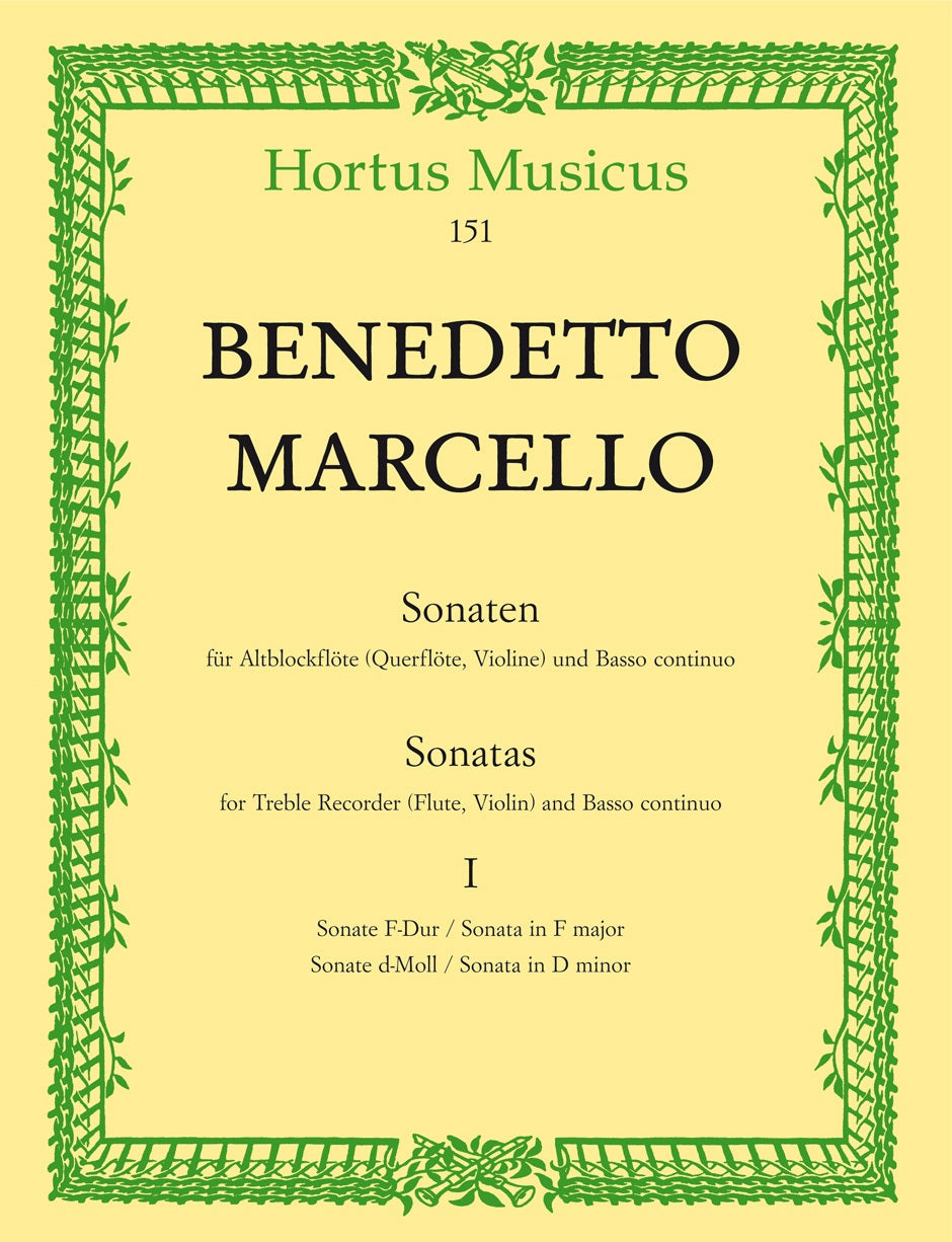Marcello, Sonaten op. 2, 1: 1-2 (Barenreiter)