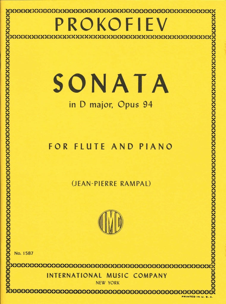 Prokofiev, Sonata op. 94 in D (Rampal) (IMC)