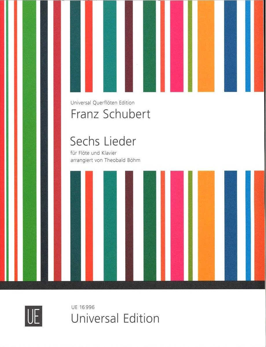 Schubert/Boehm, 6 Lieder (Fl,Pf) (Universal)