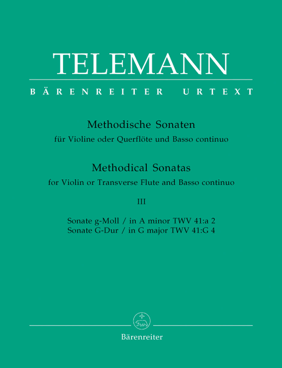 Telemann, Methodische Sonaten 3 (Barenreiter)