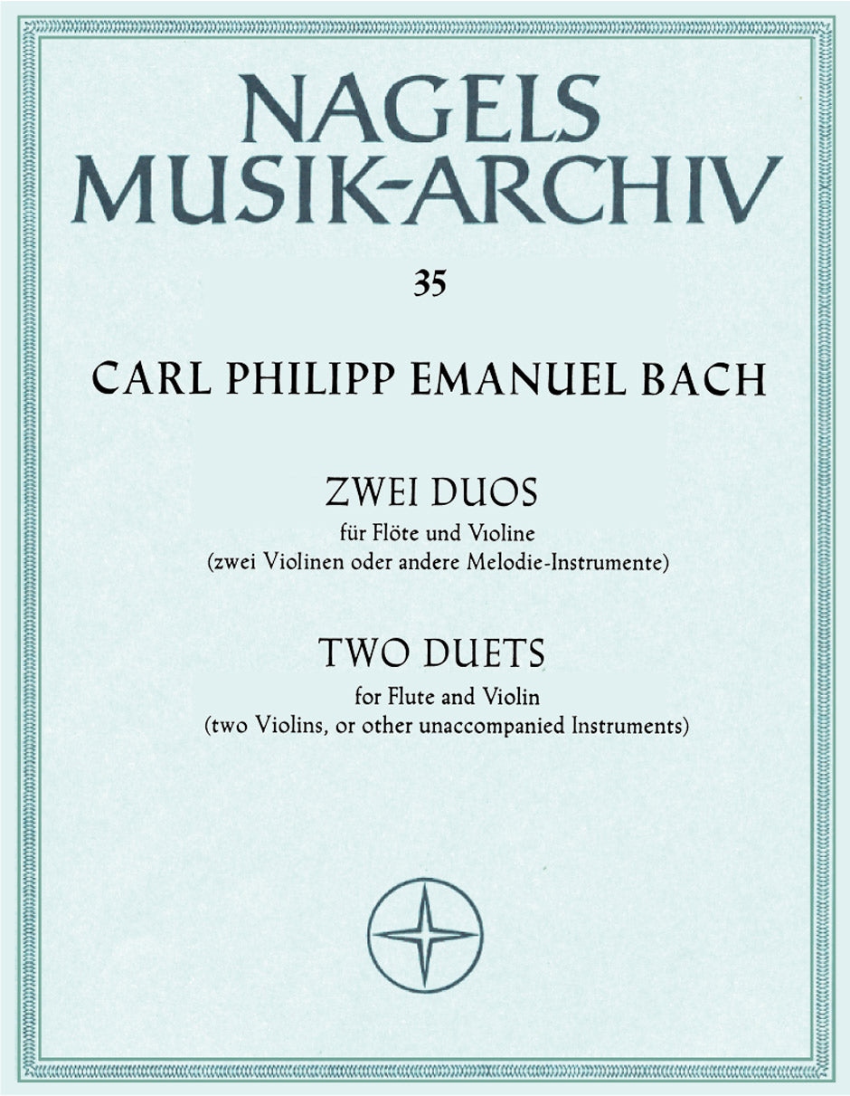 Bach,C.P.E., 2 Duos (Barenreiter)