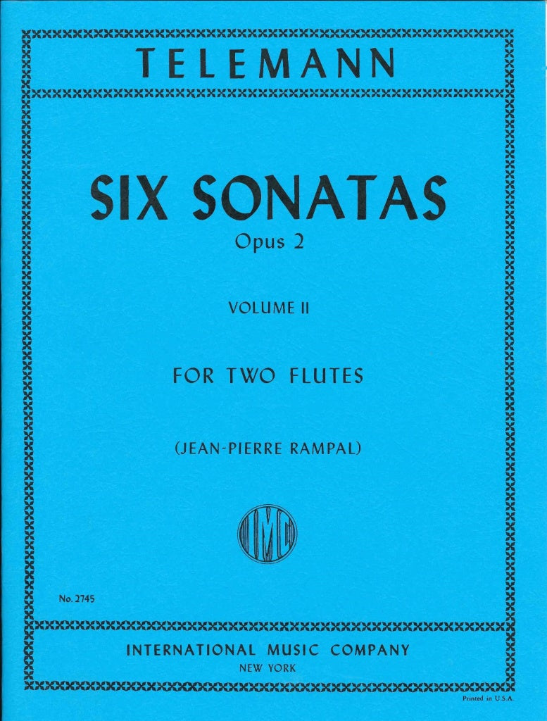 Telemann, 6 Sonatas op. 2, II (Rampal) (IMC)