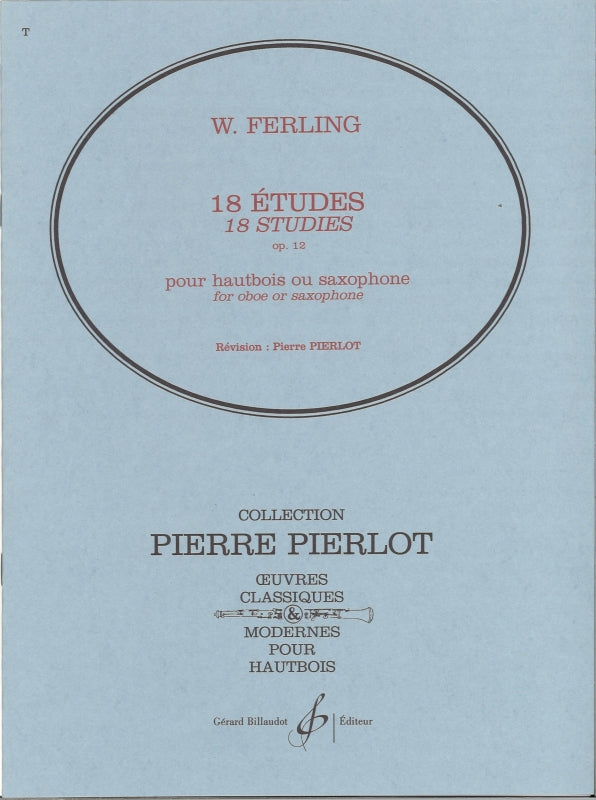Ferling, 18 Etudes op. 12 (Pierlot) (Billaudot)