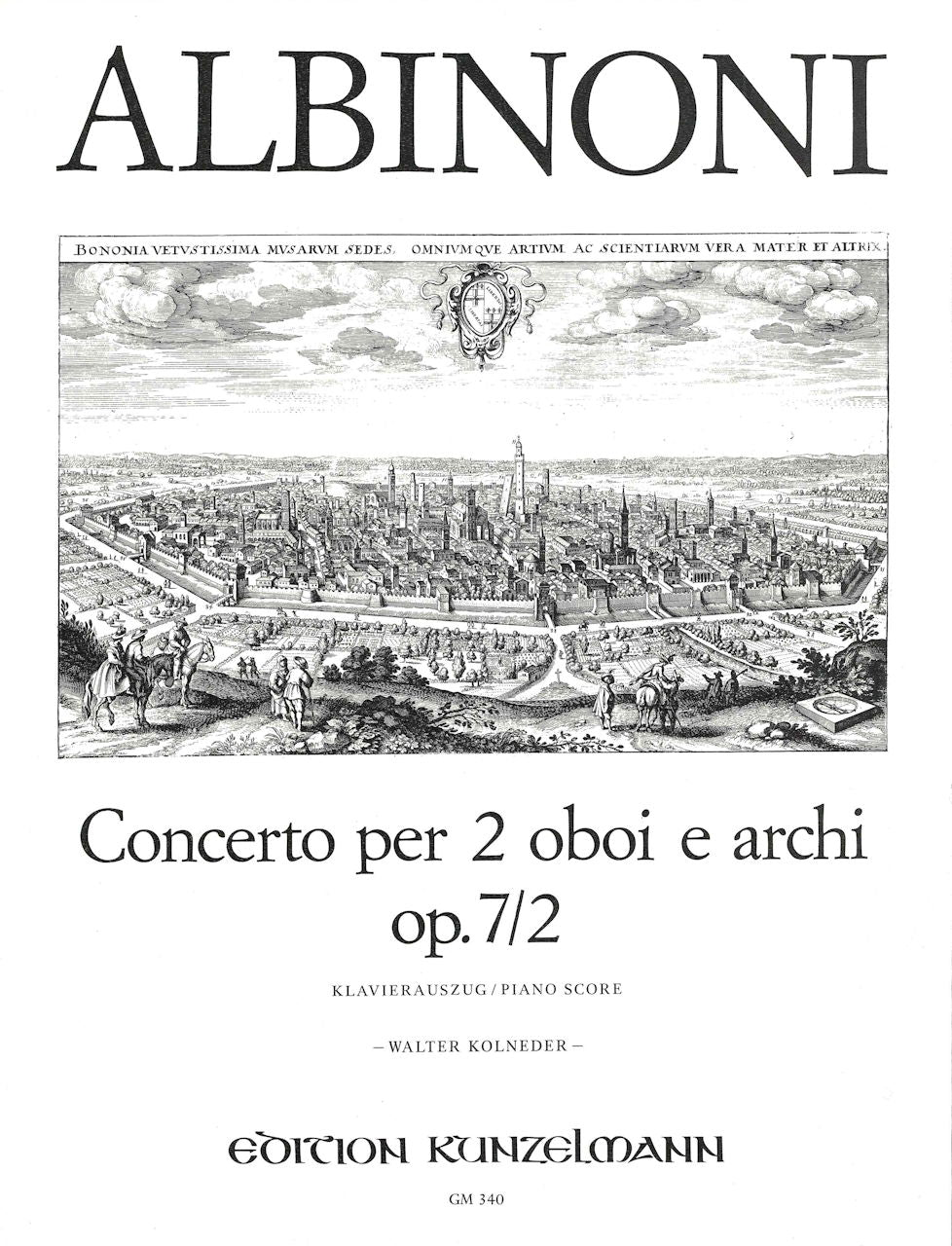 Albinoni, Concerto op. 7/2 in C (2Ob,Pf) (Kunzelmann)