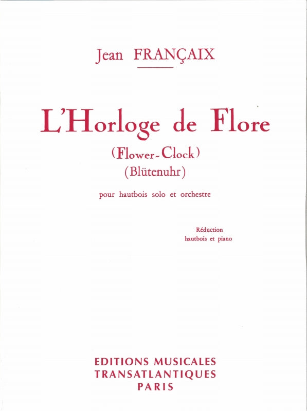 Francaix, Horloge de flore (Transatlantiques)
