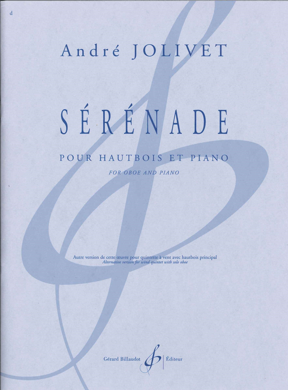 Jolivet, Serenade (Ob,Pf) (Billaudot)