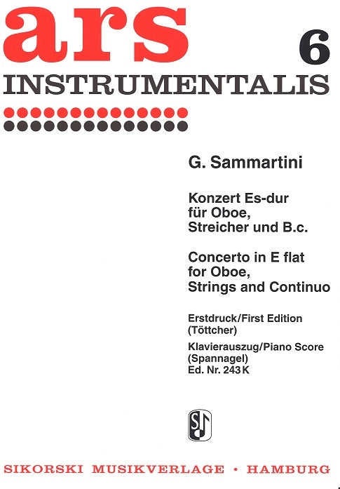 Sammartini, Concerto Es-dur (Tottcher) (Sikorski)