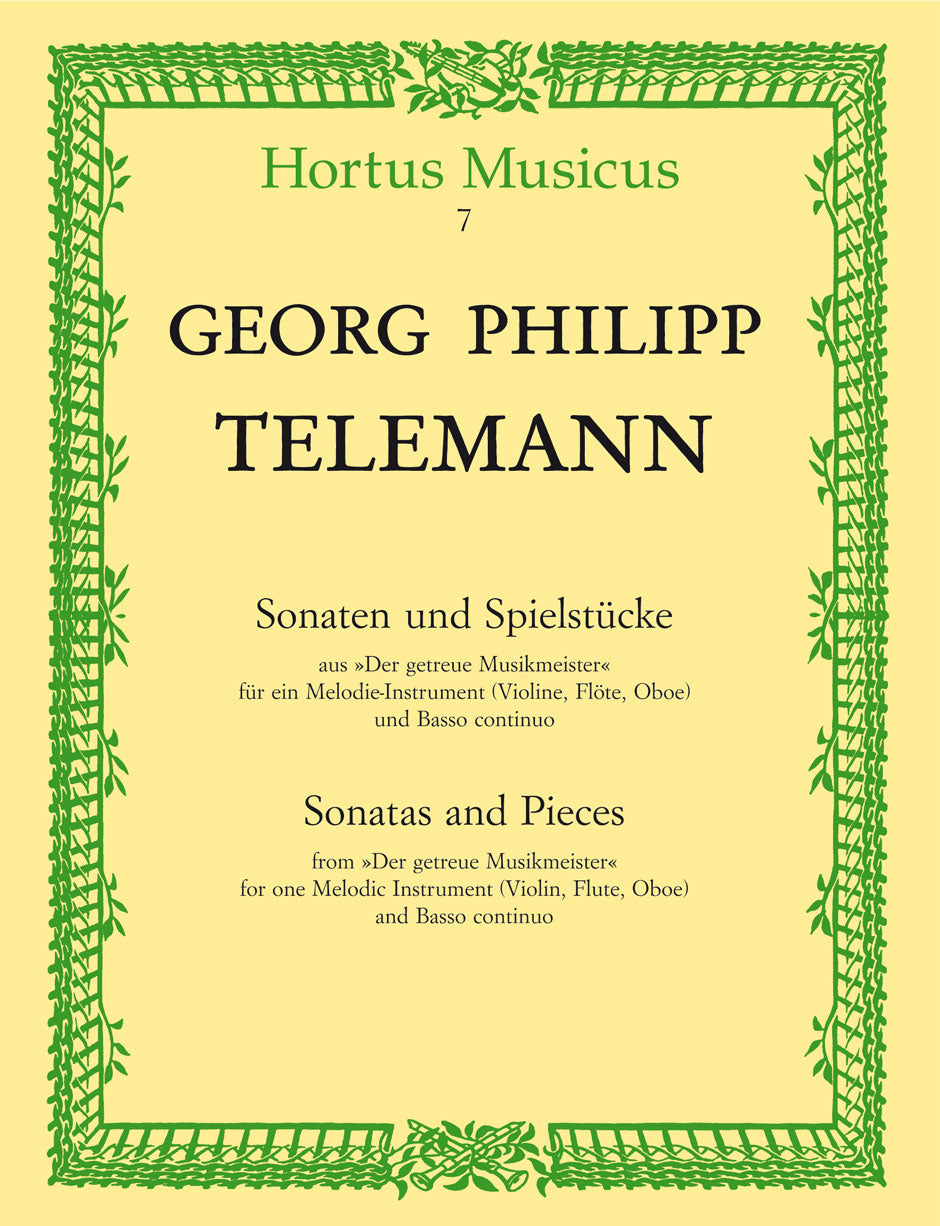 Telemann, Getreue Musikmeister-Sonaten.. (Barenreiter)